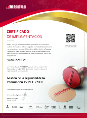 Focaltec certificado implementacion